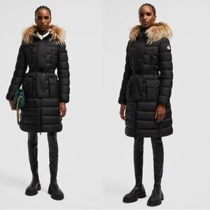 Moncler  Genevrier Down Puffer  Jacket Winter Coat Women’s Size XS Blue Khloe